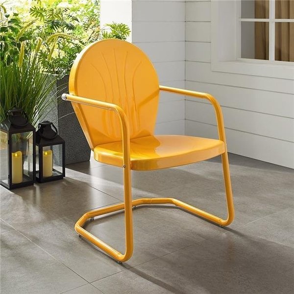 Crosley Crosley CO1001A-TG Griffith Metal Chair - Tangerine CO1001A-TG
